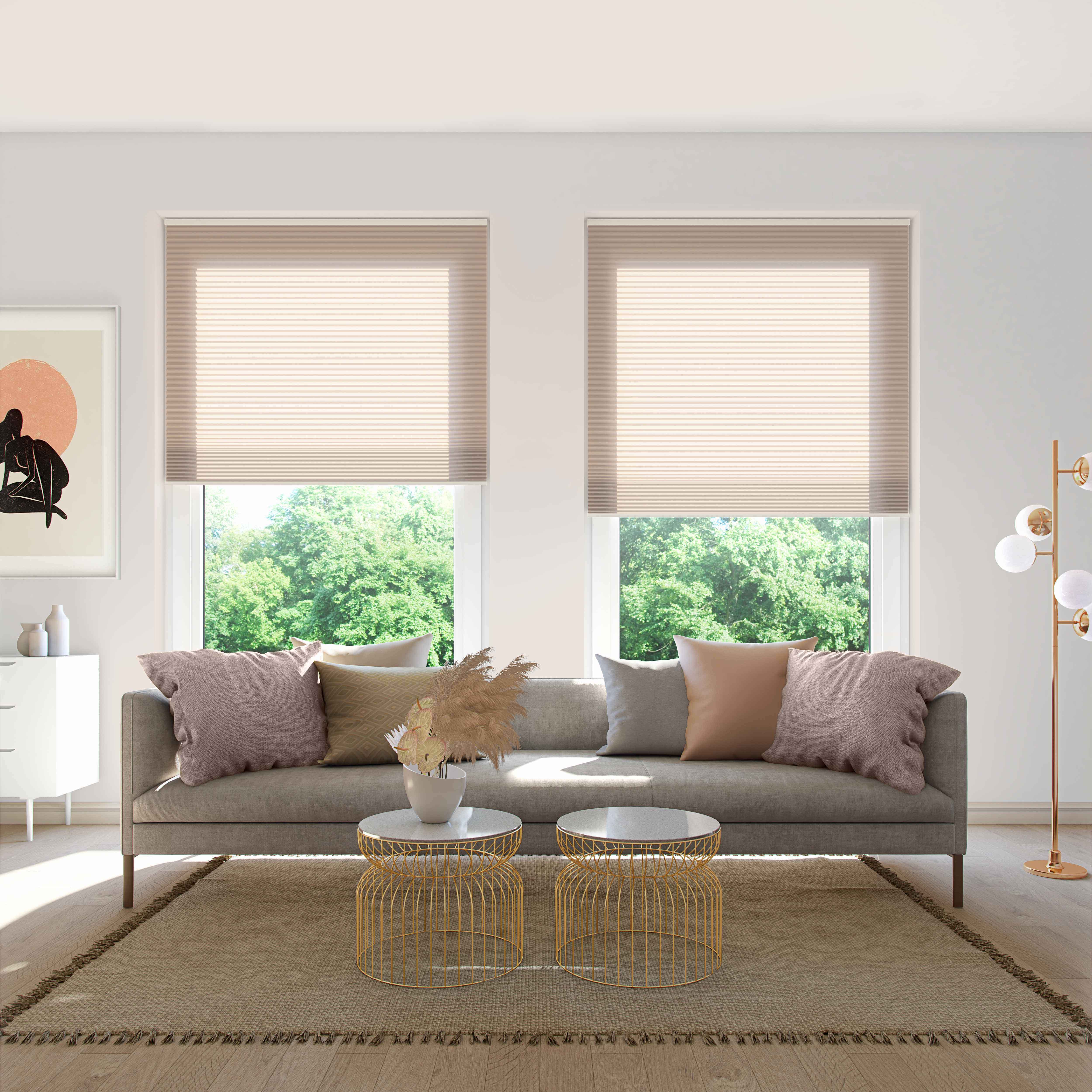 Perla FR asc Bronze Pleated Blind